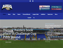 Tablet Screenshot of barrowrlfc.com